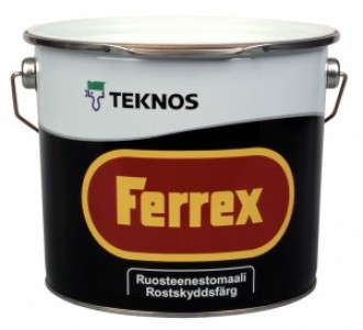 TEKNOS FERREX СЕРАЯ антикоррозийная краска (2,7л)