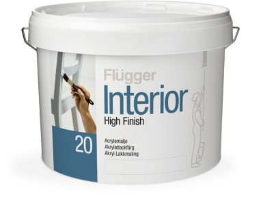 Flugger Interior High Finish 20, акриловая полуматовая эмаль для внутренних работ, база 3 (0,7л)