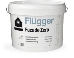 Flugger Facade Zero, эластичная и стойкая к атмосферным воздействиям матовая фасадная краска, 1 база (2,8л)