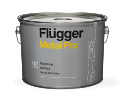 Flugger Metal Pro Metal Enamel, глянцевая быстро сохнущая алкидная эмаль по металлу, 1 база (0,75л)