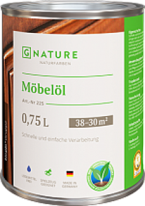 GNATURE  Масло для мебели 225 Möbelöl (0,75л)