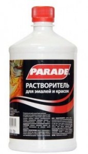 РАСТВОРИТЕЛЬ для эмалей и красок PARADE (440мл) РАСТВОРИТЕЛЬ для эмалей и красок PARADE (440мл)