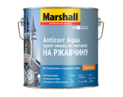 MARSHALL ANTICORR AQUA эмаль антикоррозийная акриловая, п/глянцевая, баз BС (0,5л)