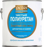 PETRI спец лак полиуретановый по бетону и камню, глянцевый (3,8л)