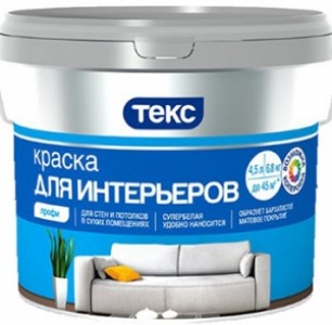 ТЕКС ПРОФИ краска акрилатно латексная интерьерная супербелая (1,8л) ТЕКС ПРОФИ краска акрилатно латексная интерьерная супербелая (1,8л)
